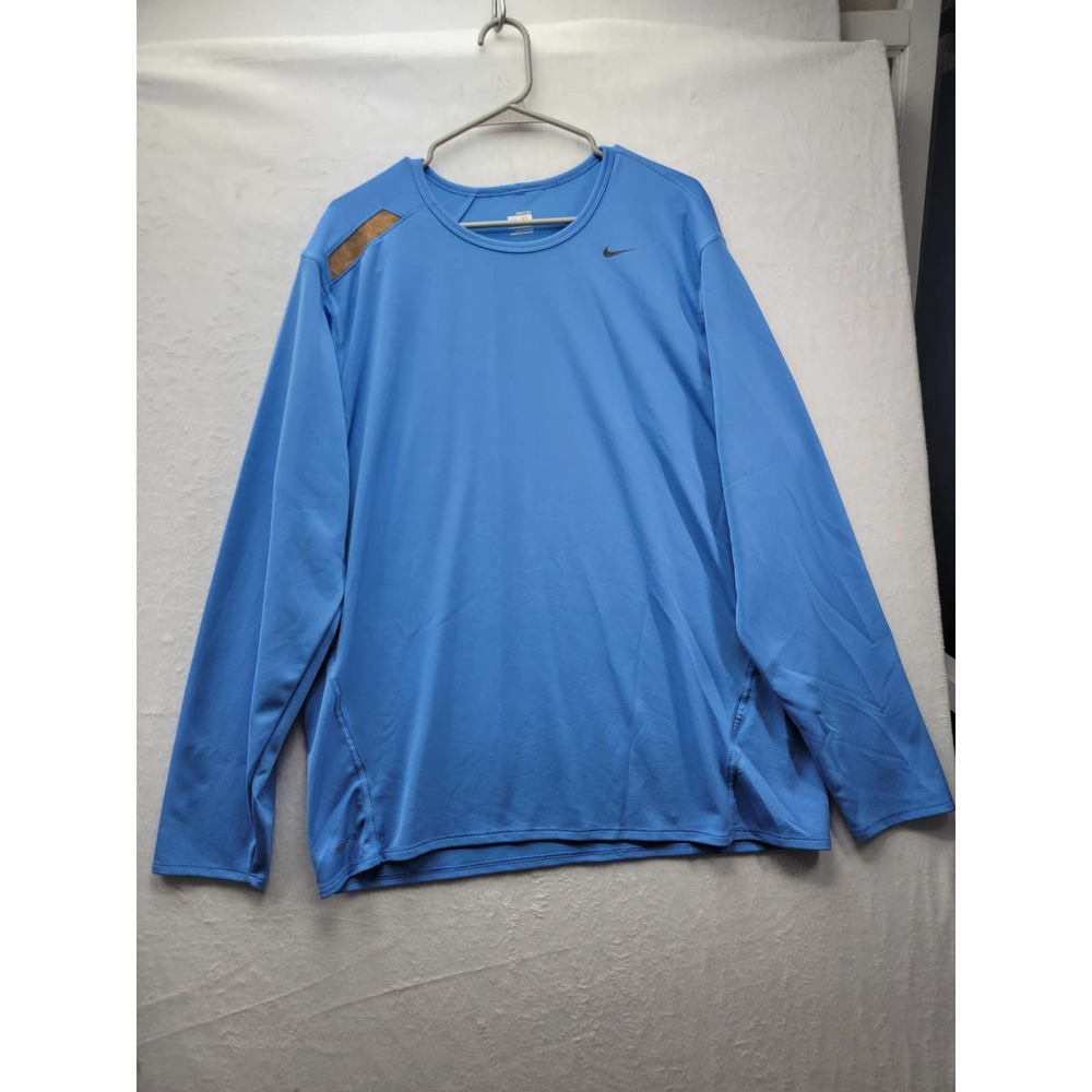 Nike blue men's long sleeve dryfit tshirt, Size XL